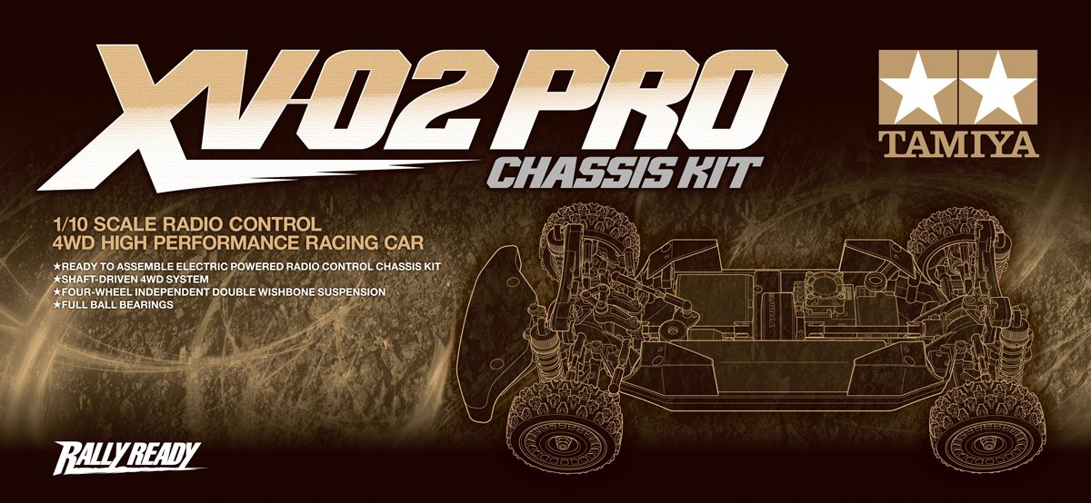 Tamiya: Rally Ready XV-02 Pro Chassis Kit